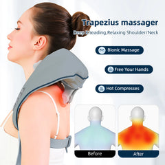 ReliefPro™ - Back and Neck Shoulder Massager with Heat