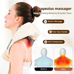 ReliefPro™ - Back and Neck Shoulder Massager with Heat